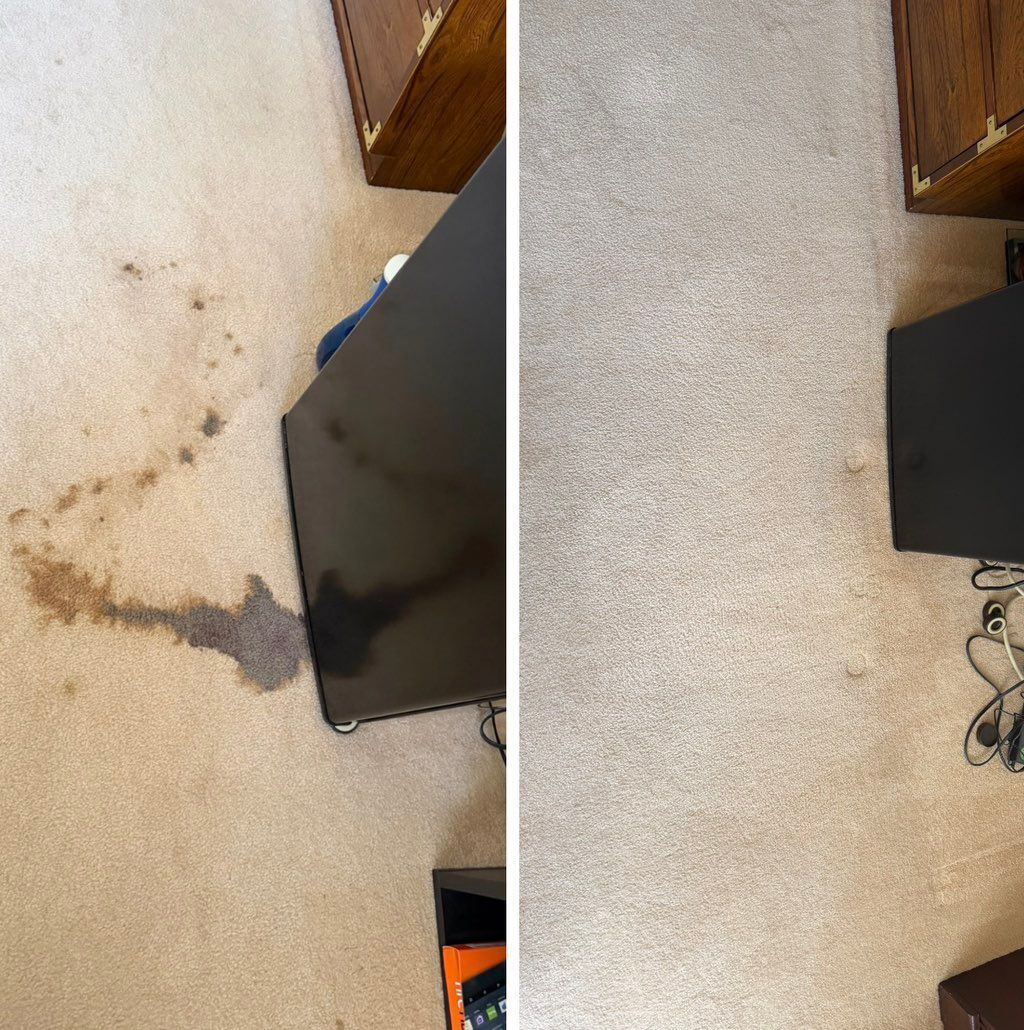 Carpet cleaning — staircase