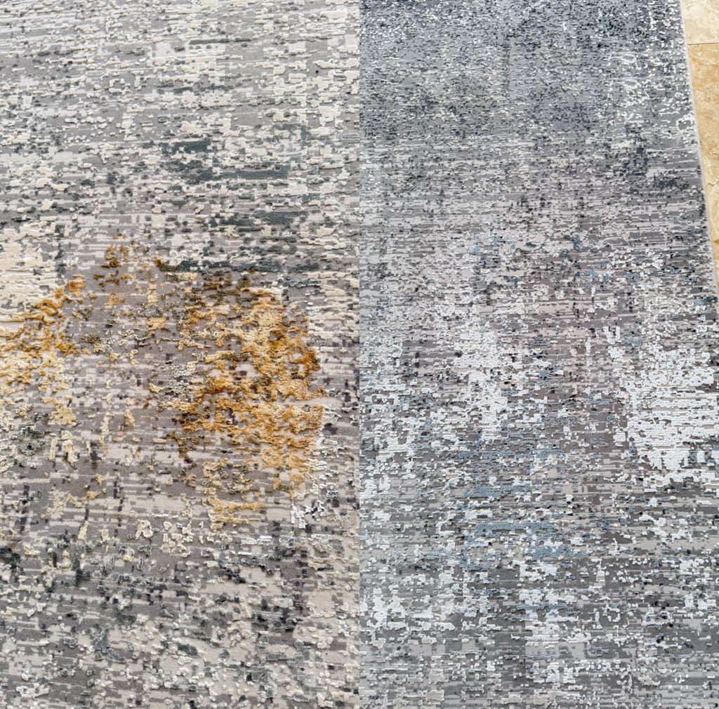 Area rug cleaning — stain removal