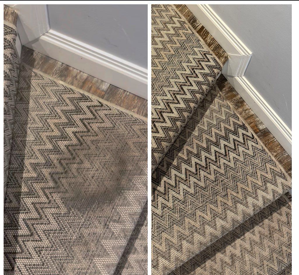Area rug cleaning — patterned rug