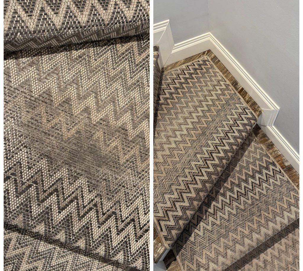 Area rug cleaning — patterned rug